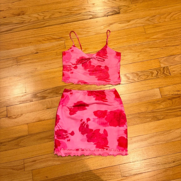 Women's Floral Print 2pcs Set - Picture 1 of 1